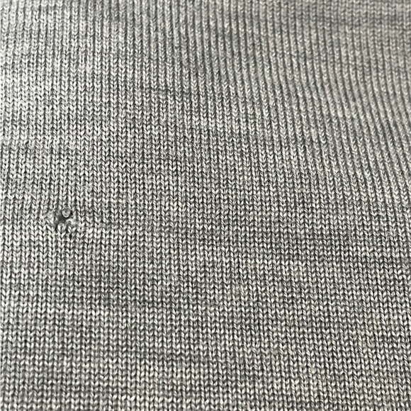 ❌SOLD❌ Authentic Louis Vuitton Gray Wool Silk Knit Sweater w/Elbow Patches - Picture 4 of 9